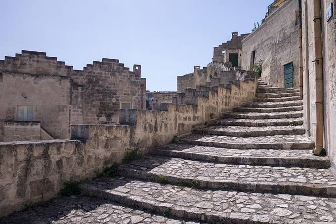 The stone stairways