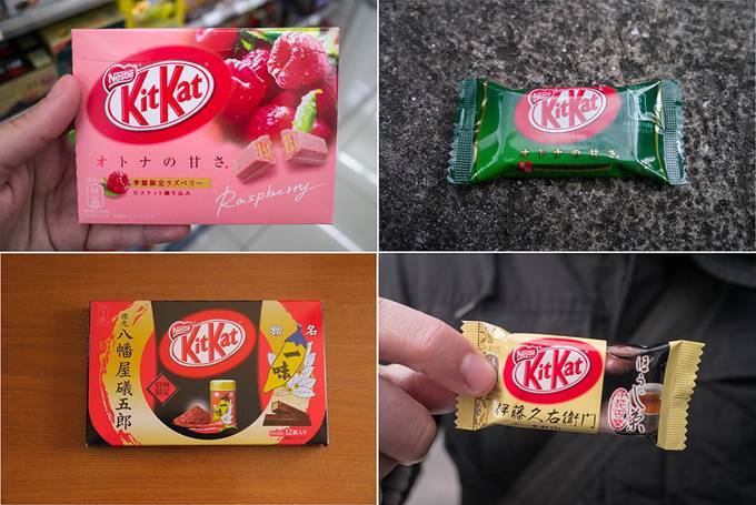 Some of the KitKats we tried