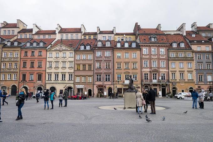 The main square in Warsaw