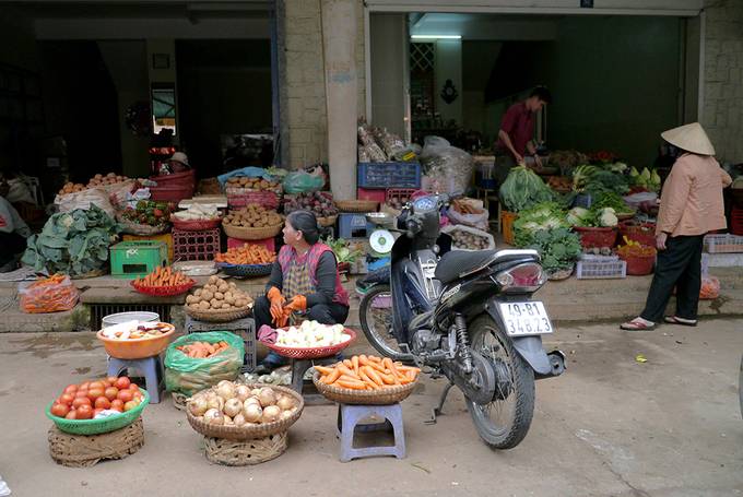 A fruit and vegetable stall