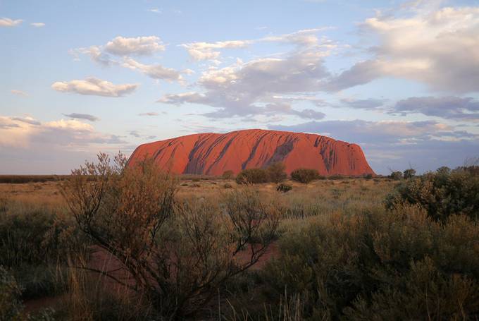 Uluru at sunset