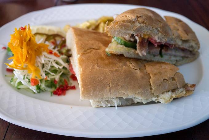 A Cubanos sandwich in Viñales