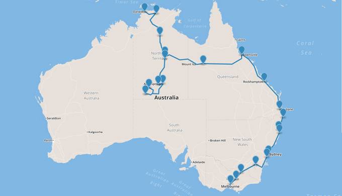 Our route map