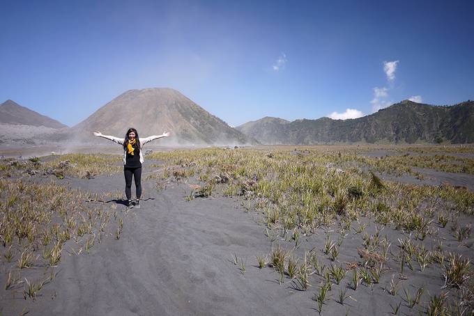 Me in front of the volcanoes