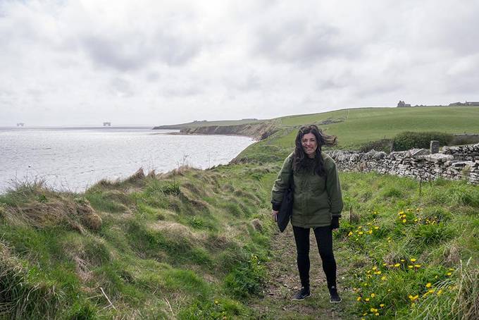 The cliff top footpath