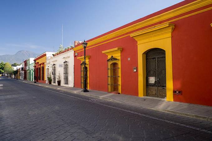 More of Oaxaca's colourful buildings