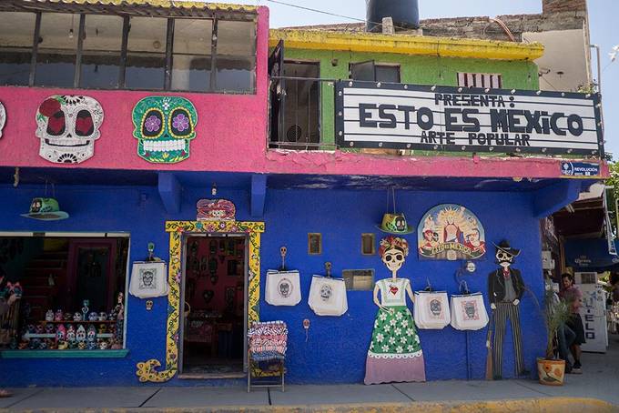 The shops in Sayulita